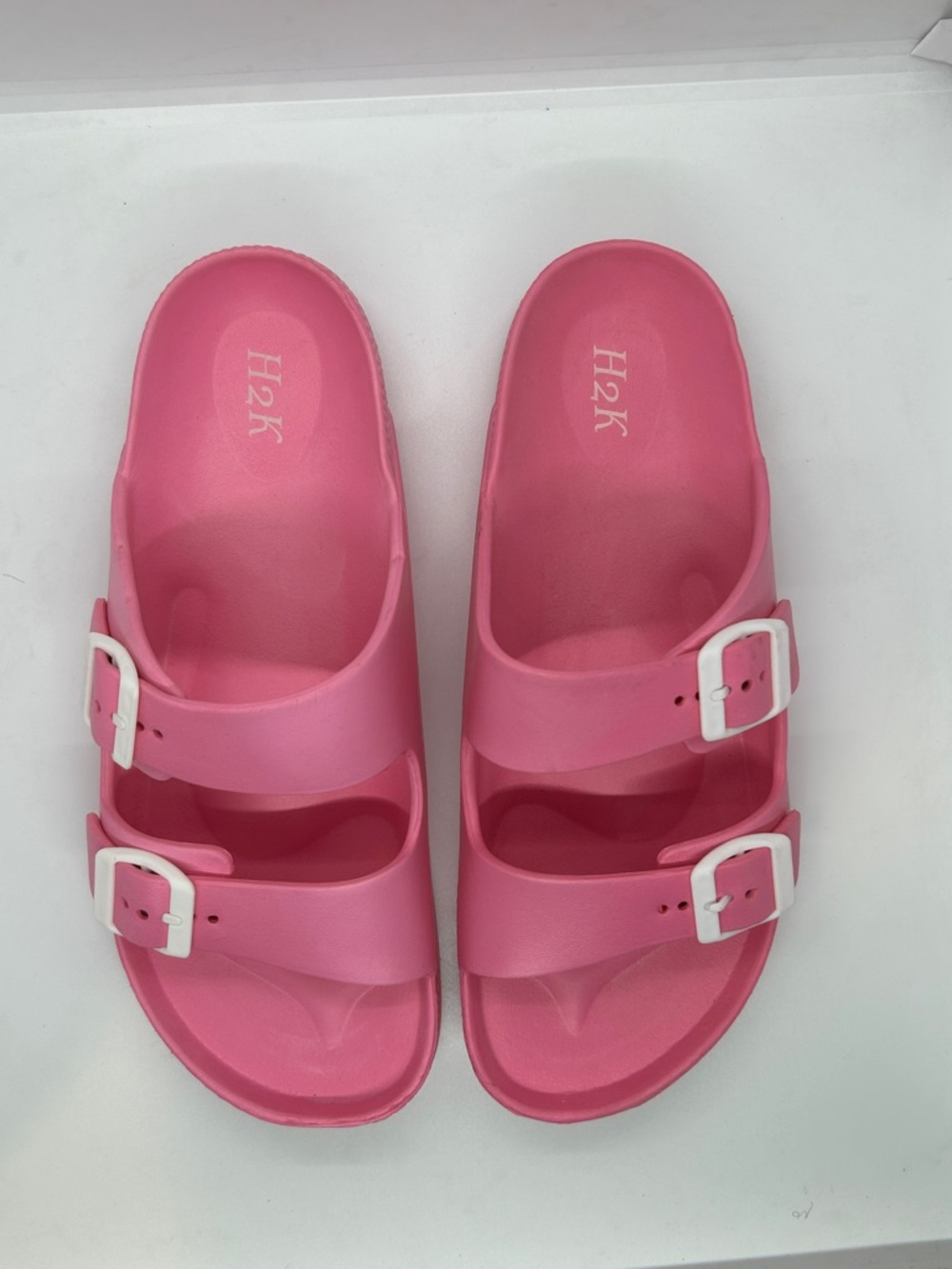 H2K Women’s Lightweight Comfort Soft Slides EVA Adjustable Double...